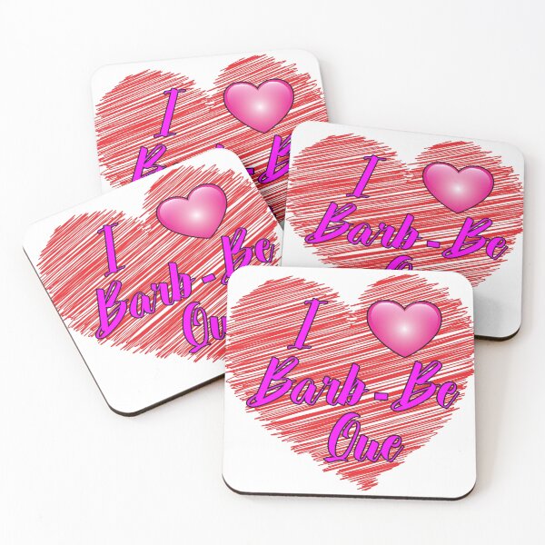 Item preview, I Heart Barb Be Que - Scribble Heart designed and sold by Bruce ALMIGHTY Baker.