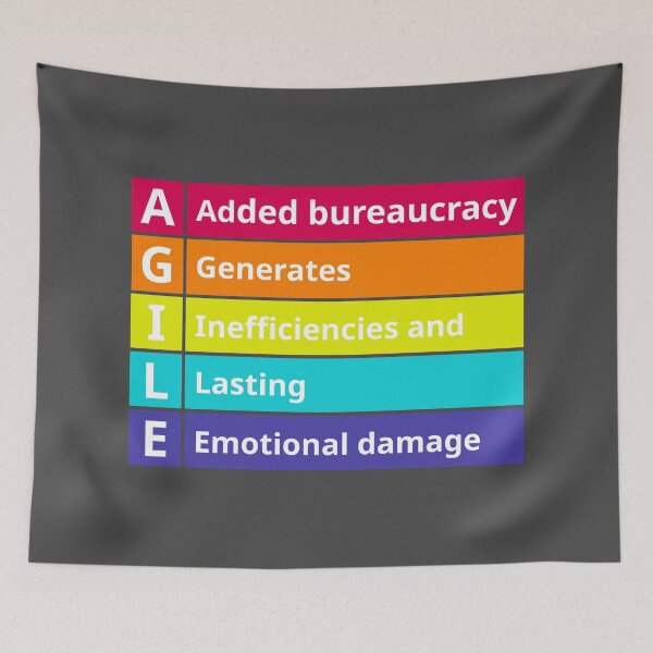 Item preview,  Agile is just a Added Bureacracy  designed and sold by Jeeb-Arts.