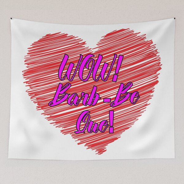 Item preview, WOW! Barb Be Que - Scribble Heart designed and sold by Bruce ALMIGHTY Baker.