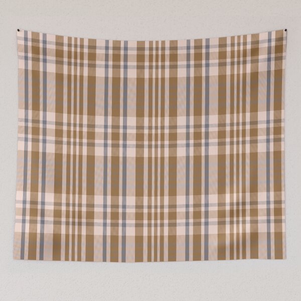Item preview, Light Academia Aesthetic Sorcha 2 Hand Drawn Textured Plaid Pattern designed and sold by GenAumonier.