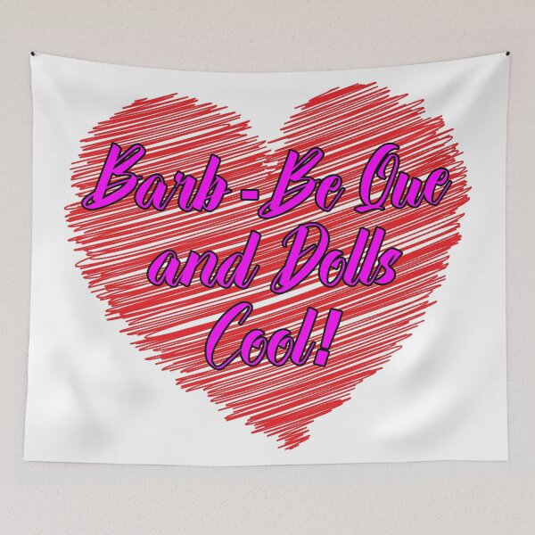 Item preview, Barb Be Que and Dolls Cool! - Scribble Heart designed and sold by Bruce ALMIGHTY Baker.