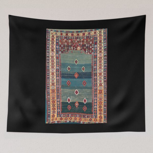 Item preview, Sivas Antique Turkish Niche Kilim Print Throw Blanket 	 designed and sold by hshelllo97.