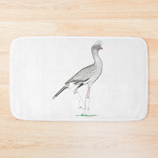 Item preview, Red-legged Seriema in Go Go Boots designed and sold by JimsBirds.