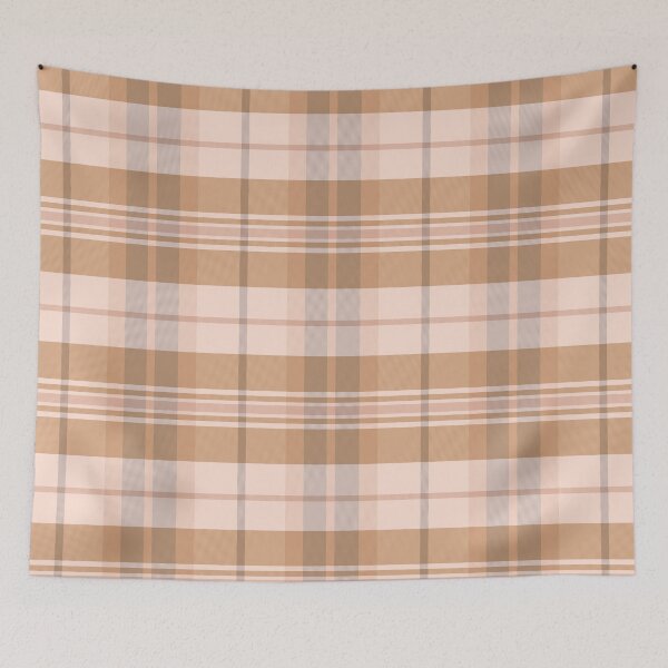 Item preview, Light Academia Aesthetic Arable 2 Hand Drawn Textured Plaid Pattern designed and sold by GenAumonier.