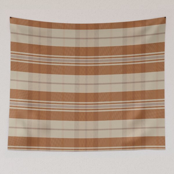 Item preview, Light Academia Aesthetic Arable 1 Hand Drawn Textured Plaid Pattern designed and sold by GenAumonier.