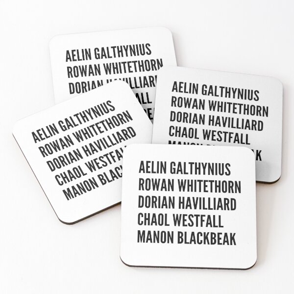 Item preview, Throne of Glass Main Character Full Names designed and sold by storieswsummer.