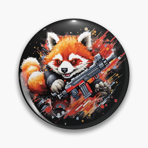 Item preview, Funny Red Panda Gaming Lover Pixel Gun Pixel Panda designed and sold by ArtFromBeyond.