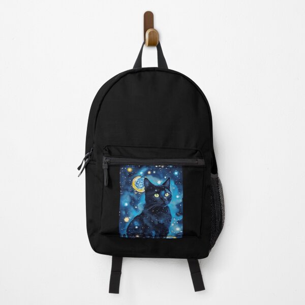Item preview, Van gogh Starry Night Black Cat designed and sold by Vangoholic.