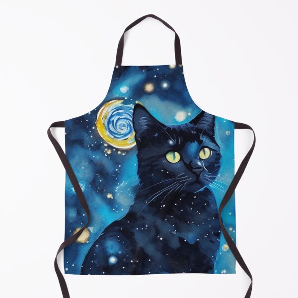 Item preview, Van gogh Starry Night Black Cat designed and sold by Vangoholic.