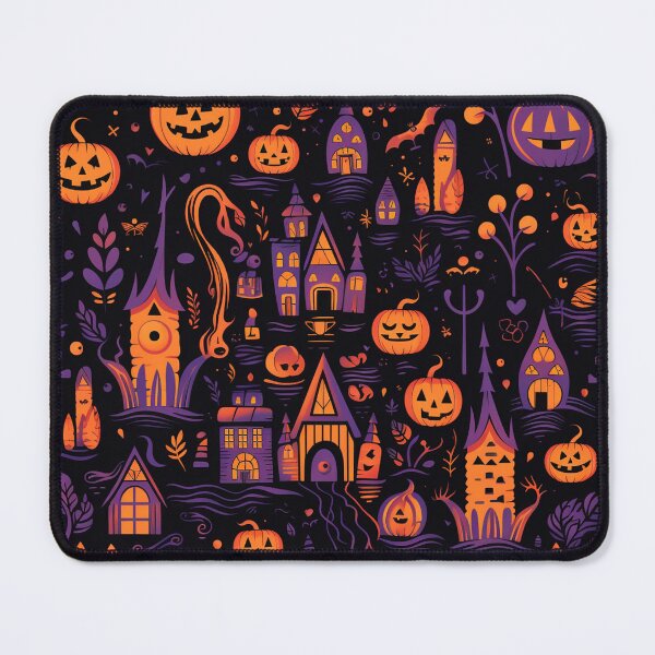 Item preview, Cute Halloween Town Pattern designed and sold by Nioon.