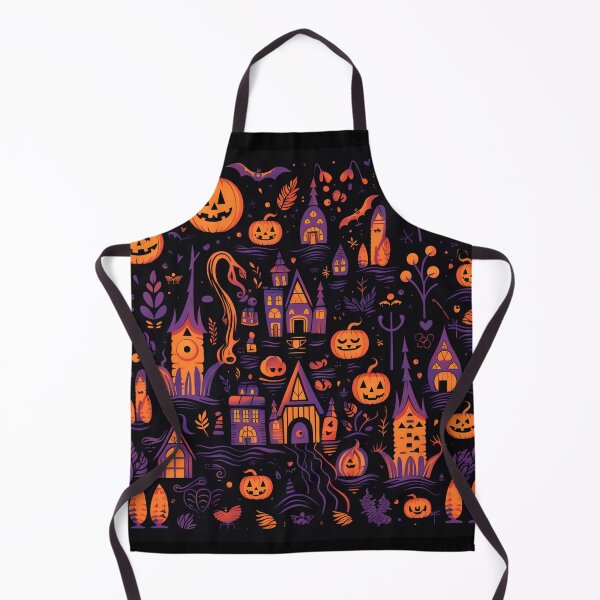 Item preview, Cute Halloween Town Pattern designed and sold by Nioon.