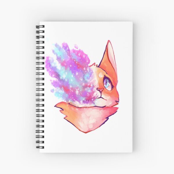 Bright Hearted Cat Spiral Notebook