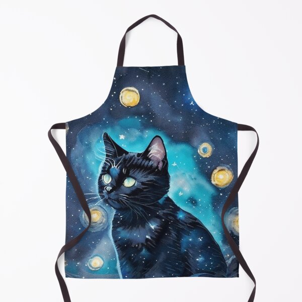 Item preview, Van gogh Starry Night Black Cat designed and sold by Vangoholic.