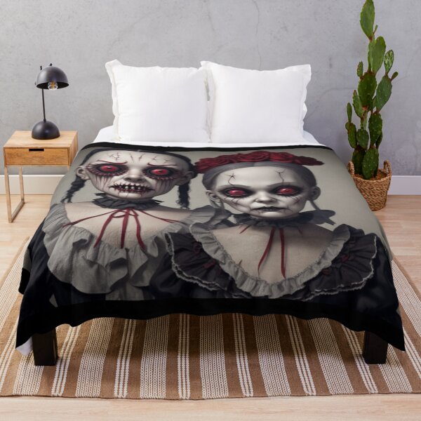 Item preview, Vintage Creepy Doll Twins designed and sold by Kloppkids.