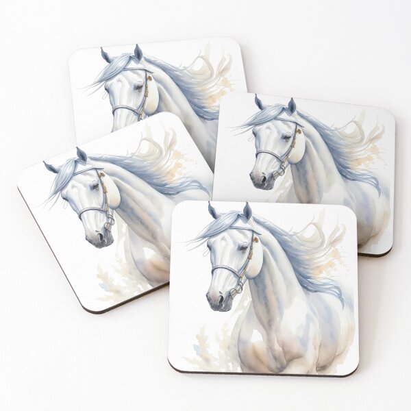 Item preview, Graceful Lusitano: Watercolor Lusitano Horse Art Print designed and sold by Artforhorse.