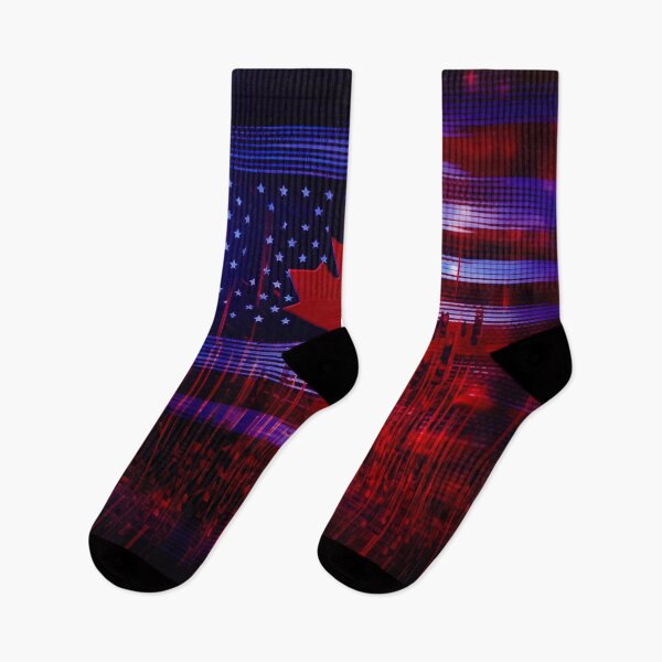 Item preview, American Canadian flag  designed and sold by MoonDesinso.
