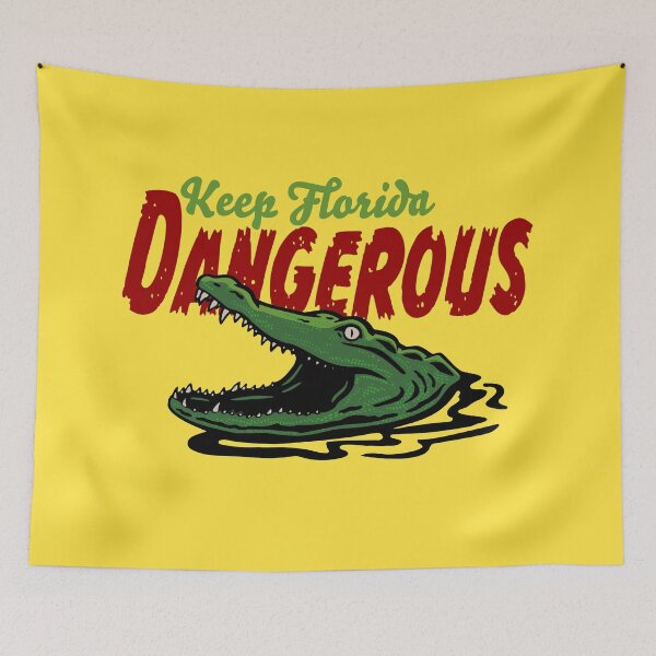 Item preview, Keep Florida Dangerous - Alligator designed and sold by ArtShiftFL.