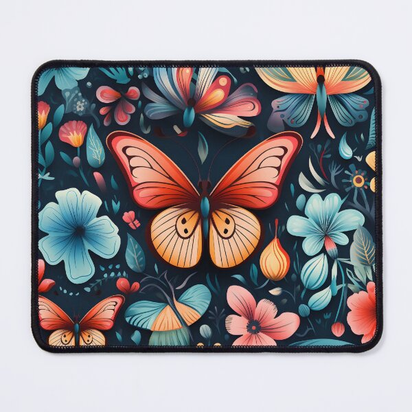 Item preview, Butterfly and Flowers designed and sold by ArtbyAiGallery.