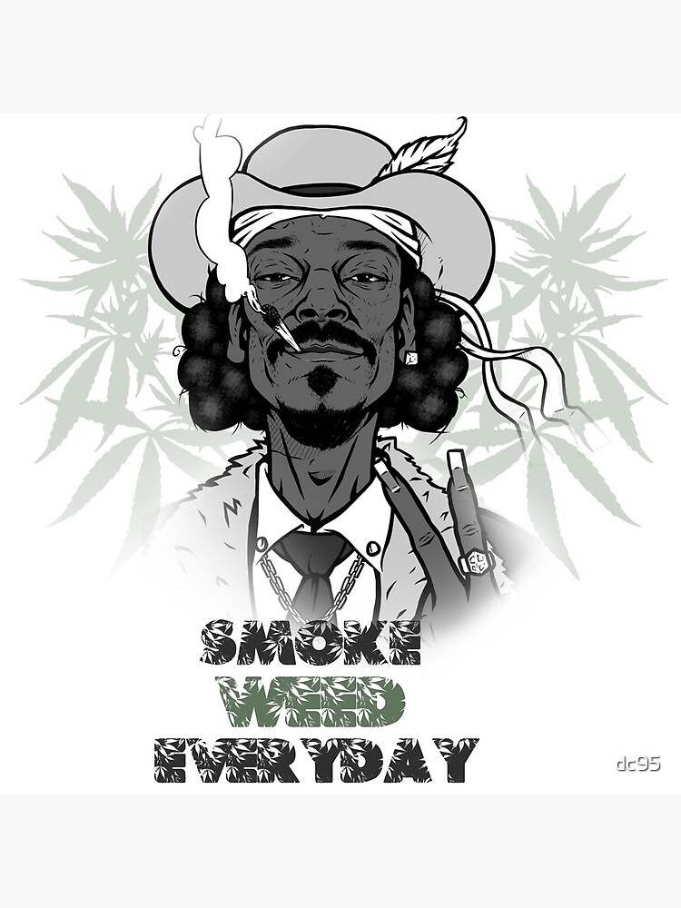 Snoop Dogg Smoke Weed Everyday Greeting Card By Dc95 Redbubble