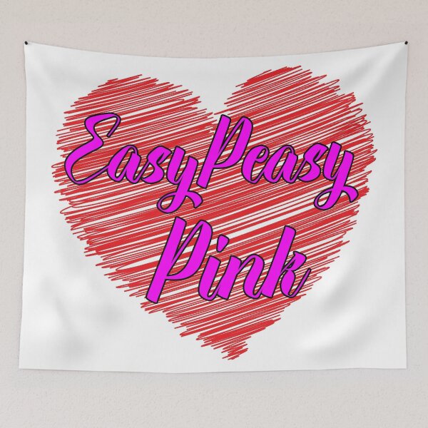 Item preview, EasyPeasy Pink - Scribble Heart designed and sold by Bruce ALMIGHTY Baker.