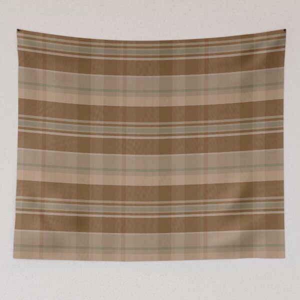 Item preview, Light Academia Aesthetic Iona 1 Hand Drawn Textured Plaid Pattern designed and sold by GenAumonier.