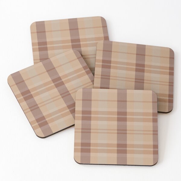 Item preview, Light Academia Aesthetic Evander 1 Hand Drawn Textured Plaid Pattern designed and sold by GenAumonier.