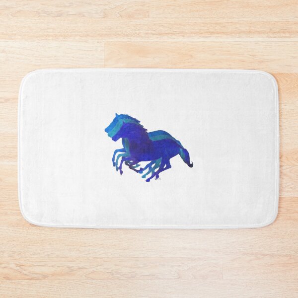 Item preview, Horse 3 horses shades of blue 92517 designed and sold by mandalafractal.