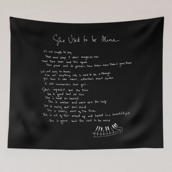 Item preview, She Used To Be Mine - Sara Bareilles - Handwritten Lyrics- Waitress the Musical - Broadway	 designed and sold by qdxiuala1.