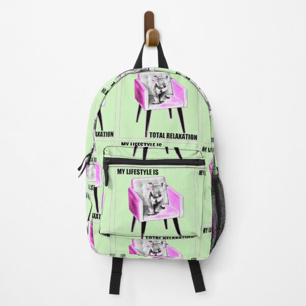 Item preview, My lifestyle is total relaxation. CUTEPINK NEON  KOALA is sitting on a stylish armchair. designed and sold by Creavision.