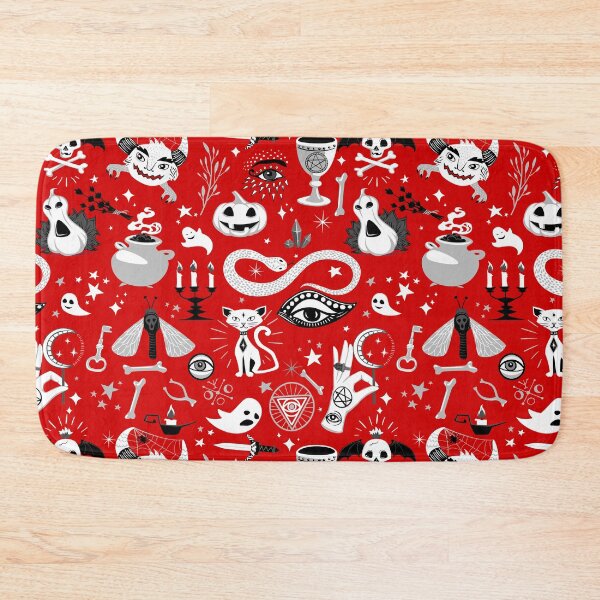 Item preview, occult pentagram cat halloween red  designed and sold by Gossip Rag.
