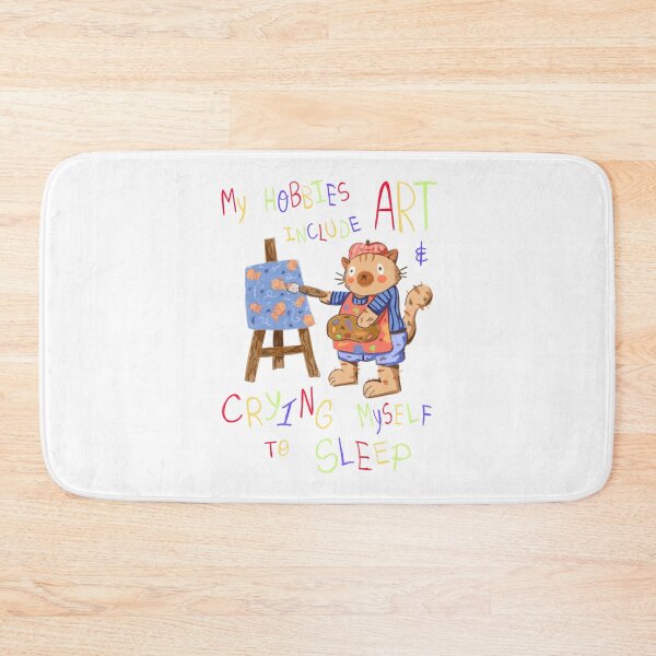 Item preview, MY HOBBIES INCLUDE ART AND CRYING MYSELF TO SLEEP designed and sold by SamuelDrawings.