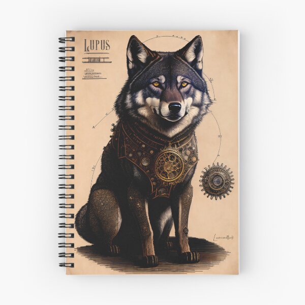 Item preview, steampunk wolf designed and sold by Luminathek.