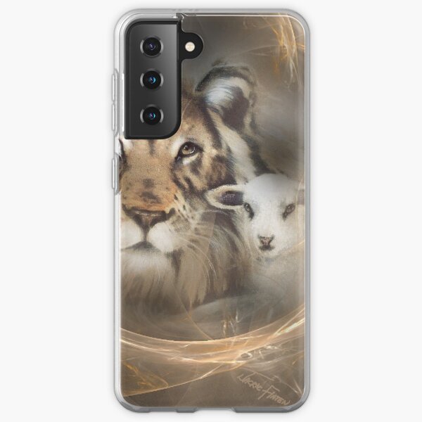 lion lamb "lion lamb" Christ Jesus Christian Spirituality gifts popular "best selling" beautiful Samsung Galaxy Soft Case