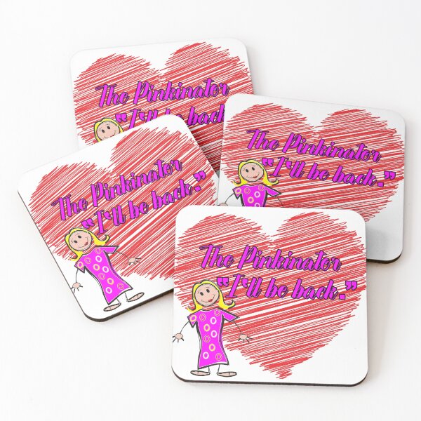 Item preview, The Pinkinator “I’ll Be Back.” - Scribble Heart designed and sold by Bruce ALMIGHTY Baker.