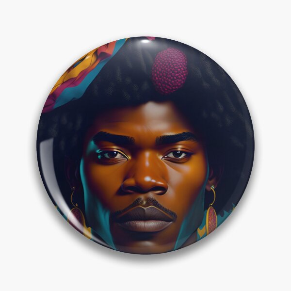 Item preview, Afro Black Man Tribal Ethnic Illustration designed and sold by DeevaValli.