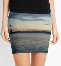 Verrazano Narrows Bridge, Brooklyn, NYC Mini Skirt