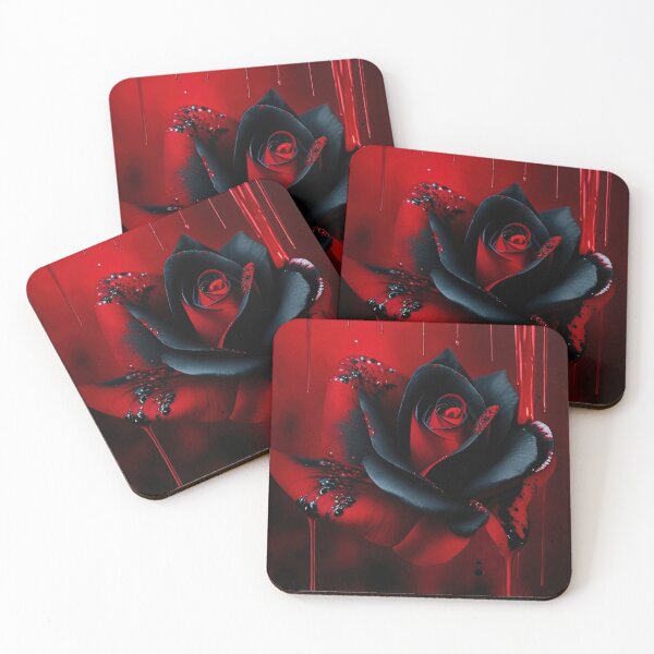Item preview, Horror style red and black rose designed and sold by AlfredSSikula.