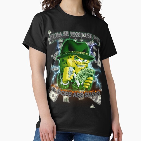 Aperçu de l'œuvre Chemise PEMDAS Gangster Spongebob créée et vendue par AwesomeStoreWow.