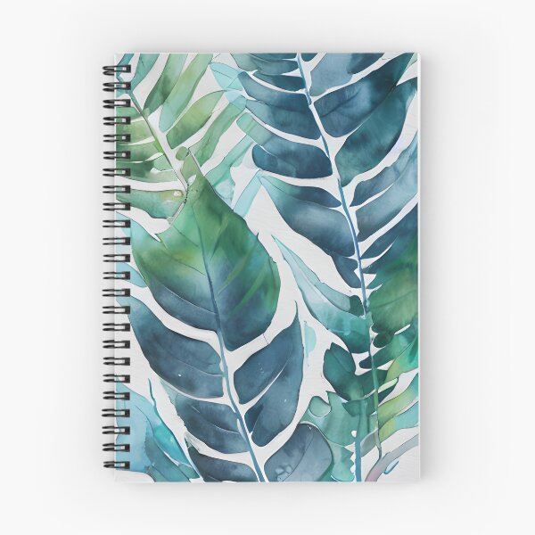 Item preview, Tropical Blue Green Paradise Watercolor Leaves designed and sold by IZiets.