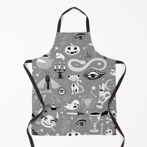 Item preview, occult pentagram cat halloween gray grey designed and sold by Gossip Rag.