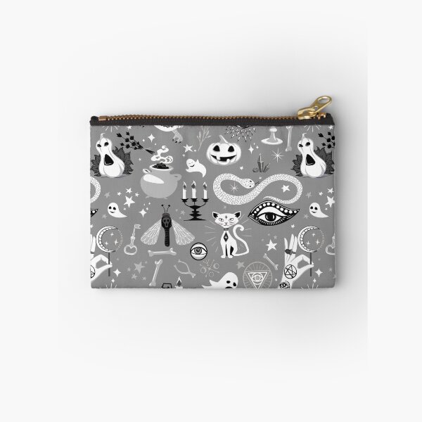Item preview, occult pentagram cat halloween gray grey designed and sold by Gossip Rag.