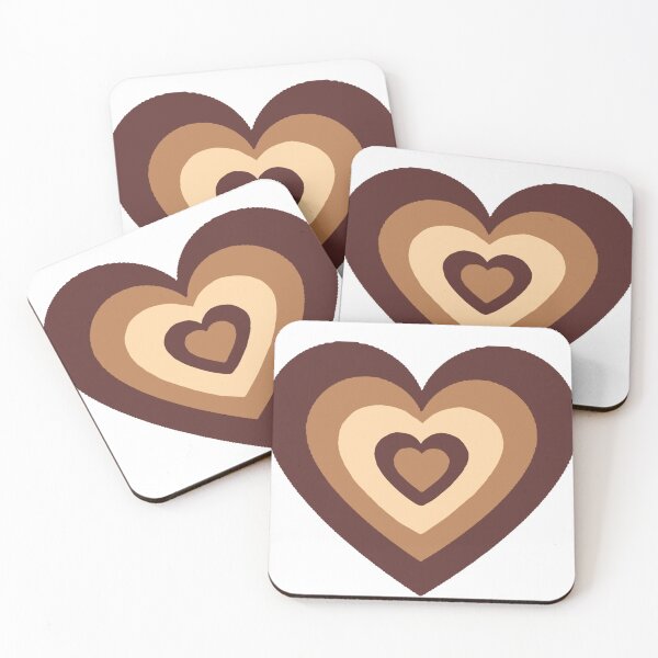 Item preview, Coffee brown wildflower heart latte designed and sold by vyascreations.