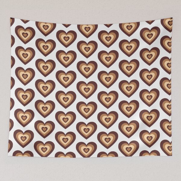 Item preview, Coffee brown wildflower heart latte designed and sold by vyascreations.