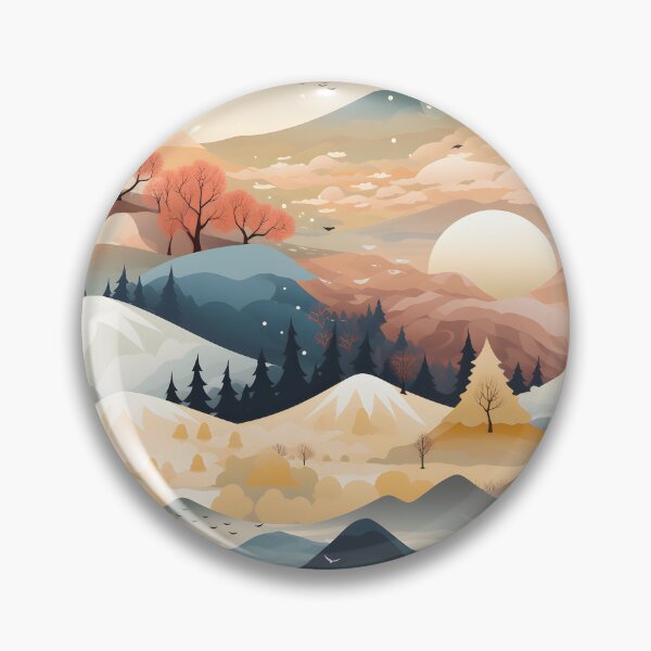 Item preview, Fantasy Landscapes Mountains Pattern 3 designed and sold by DigitalPatternx.