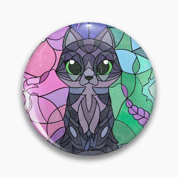 Item preview, Stained glass cat designed and sold by NebbyArt.