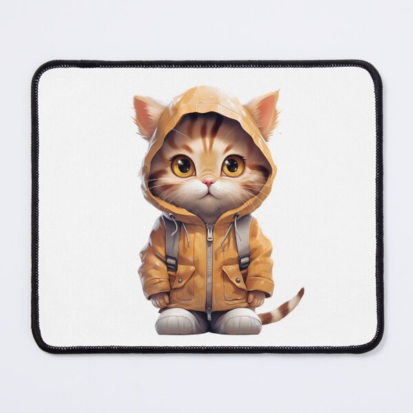 Item preview, Cute Orange Cat In Raincoat designed and sold by ZebraStallion.