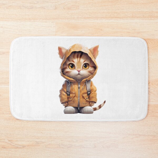 Item preview, Cute Orange Cat In Raincoat designed and sold by ZebraStallion.