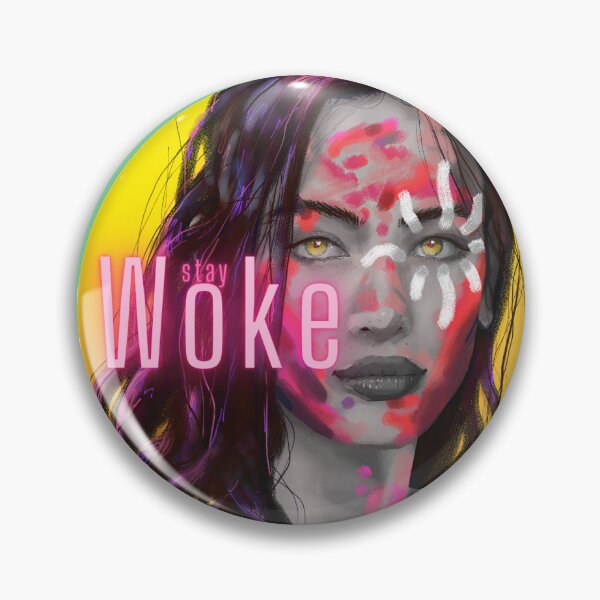 Item preview, Woke (yellow) designed and sold by Chia Wild Art.