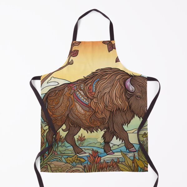 Item preview, Bison drawing designed and sold by ComicsFactory.