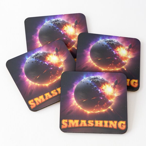 Item preview, Smashing Impact: Asteroid Meets Earth designed and sold by blue-planet-art.